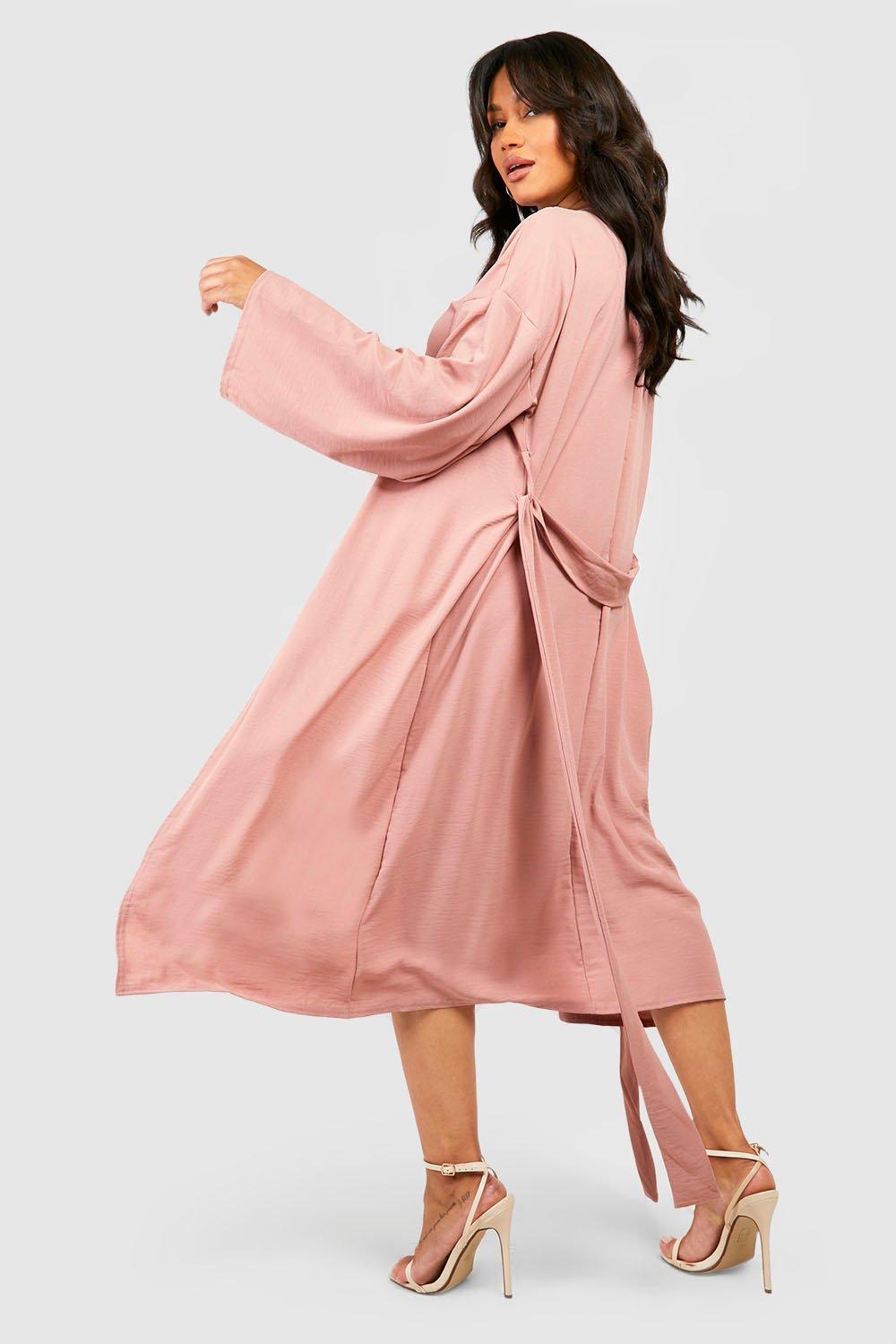 Belted hot sale kimono dress